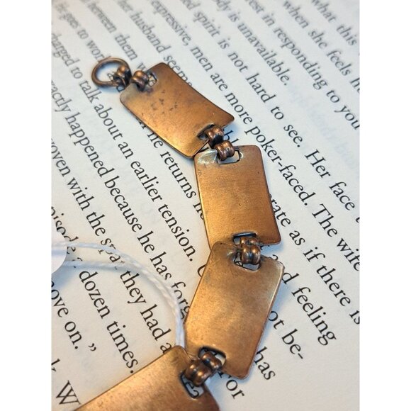 Vintage copper bracelet native eagle - Picture 5 of 6